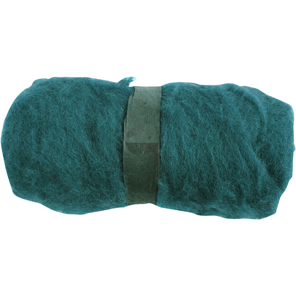 Creativ company carded wool, green, 100 gr 1 ball