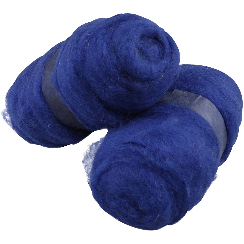Creativ company carded wool, royal blue, 2x100 gr 1 box