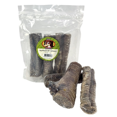 Pet snack buffalo trunk filled