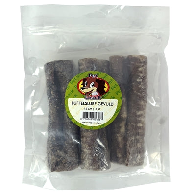 Pet snack buffalo trunk filled