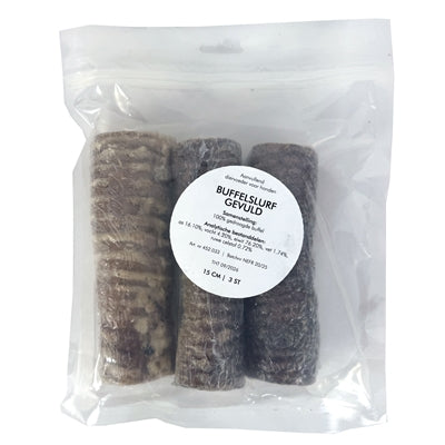 Pet snack buffalo trunk filled
