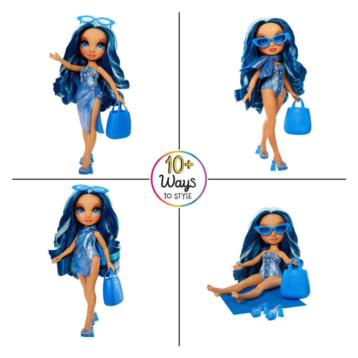 Mga entertainment rainbow high swim style doll - skyler