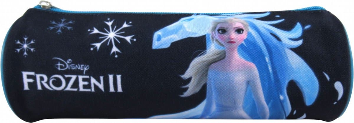 Jim Jam Pencil Case Frozen Disney Round Pencil Case 1 Compartment with 1 Zipper