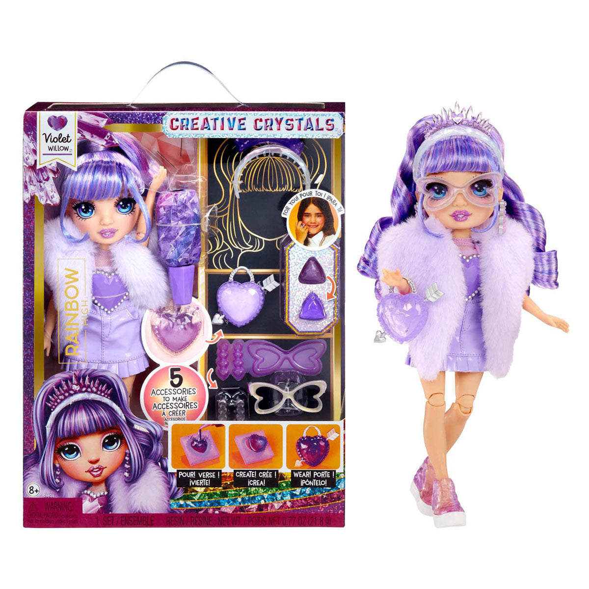 MGA Entertainment Rainbow High Crystal Fashion Fashion Pop - Violet