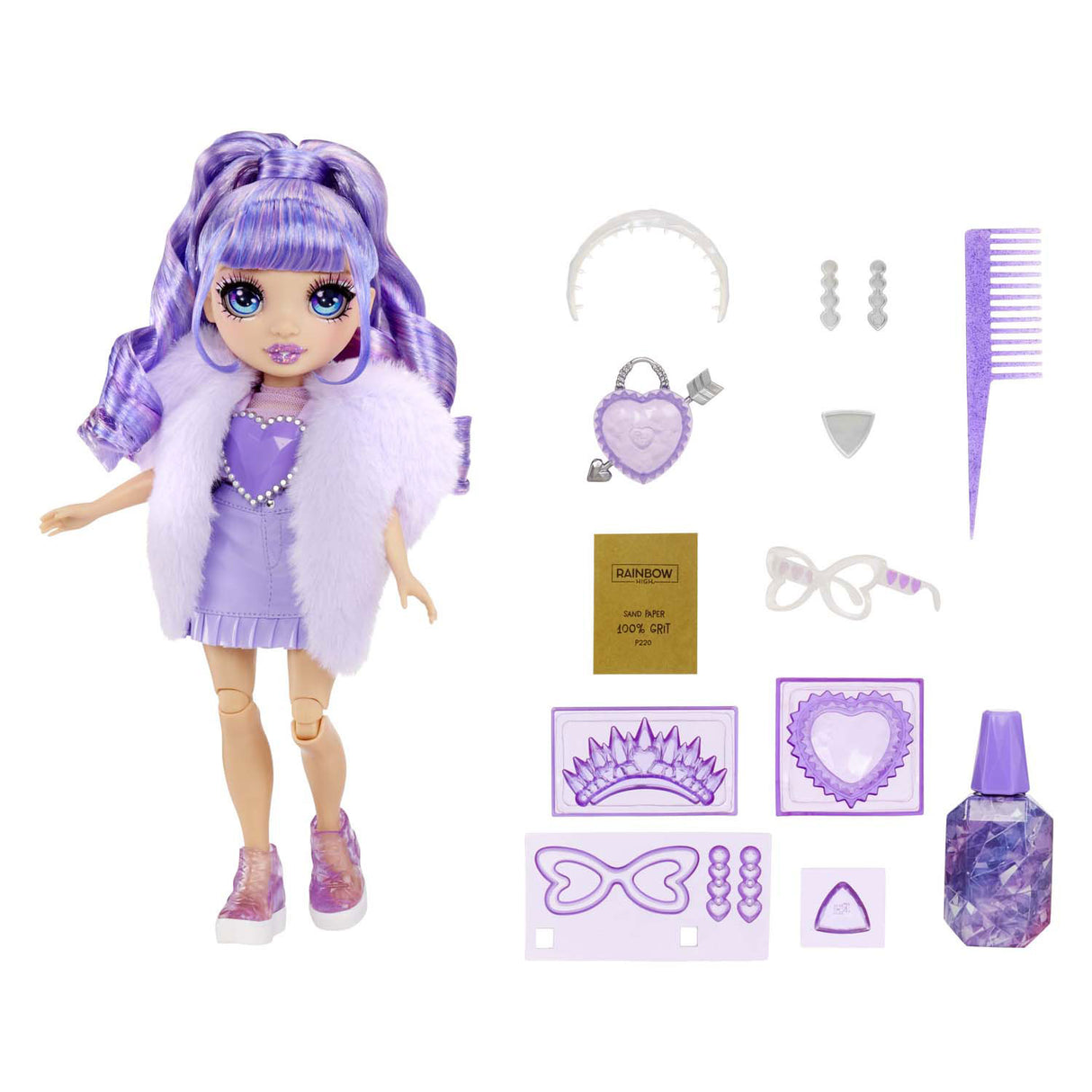 MGA Entertainment Rainbow High Crystal Fashion Fashion Pop - Violet