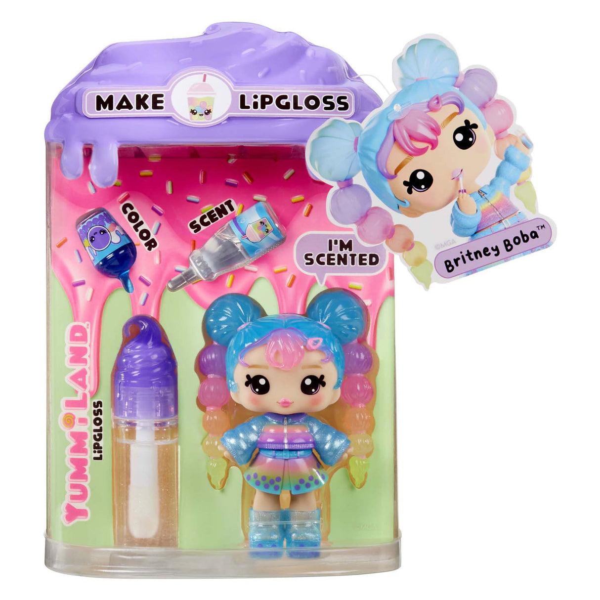MGA Entertainment Yummiland Pop - Britney Boba con Lipgloss Set