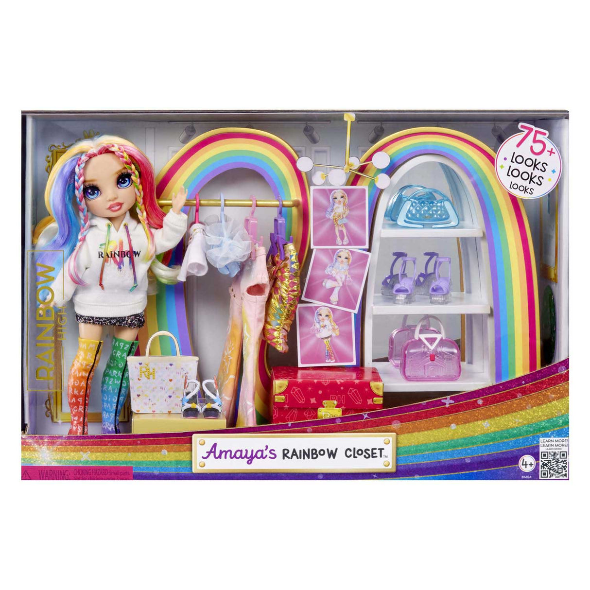Mga entertainment rainbow high amaya's rainbow closet speelset