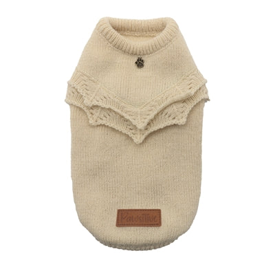 Maglia per cani Croci homy frilly panna