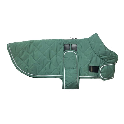 Happy Pet Dog Jacket Go Walk Quilted Classic Teal Green