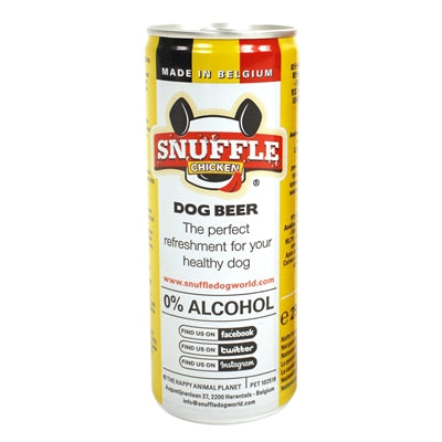 Snuffle Dog Bier mit Hühnergeschmack in der Dose
