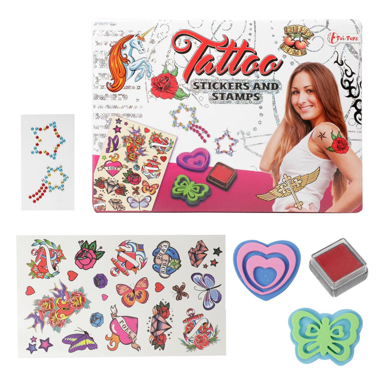 Tattoocickers de Toi-Toys y set de sellos