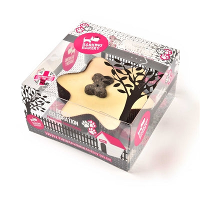 Die Barking Bakery Mini Iced Woofins Vanille und Carob Trio Assorti