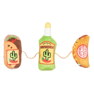 Fuzzyard 3 fiesta on rope with catnip plush