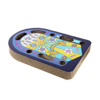 Rosewood scratching board and play track pinball machine blue
