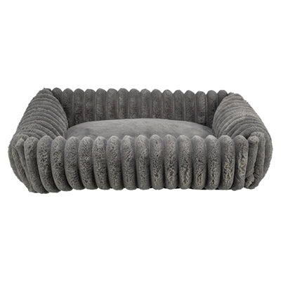 Trixie dog bed lonni corduroy angular gray