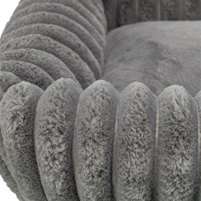 Trixie pelíšek pro psa lonni manšestr hranatý šedý