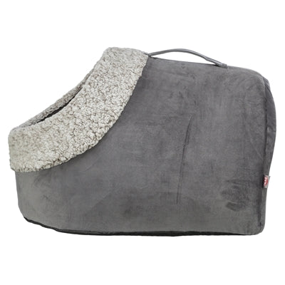 Trixie cat bed igloo calida heat-reflecting gray-white black