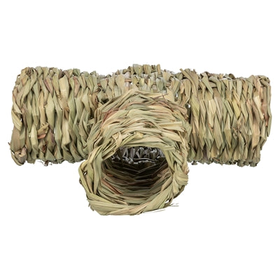 Trixie tunnel with branching hamster grass