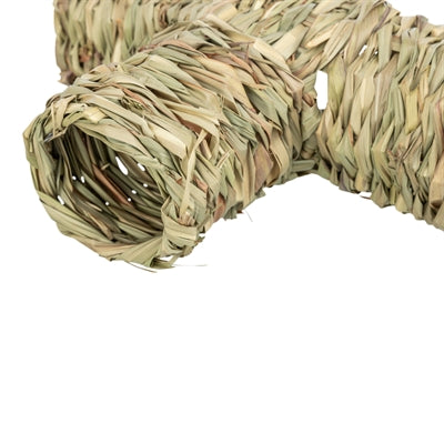 Trixie tunnel with branching hamster grass