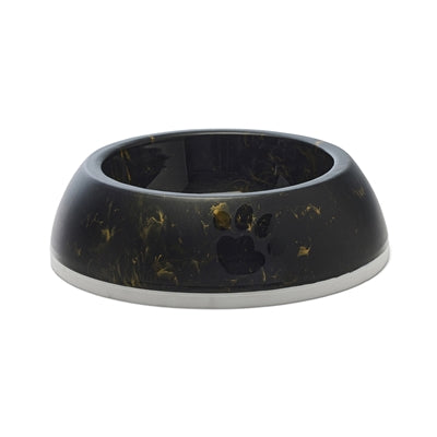 Savic food bowl delice 3 marble black gold