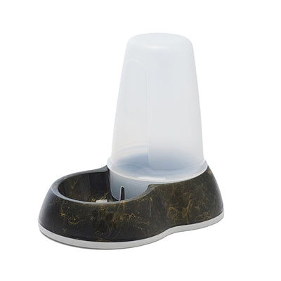 Savic drinking bowl loop marble black gold