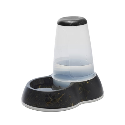 Savic drinking bowl loop marble black gold