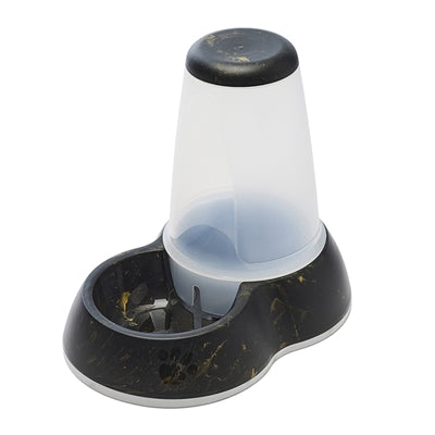 Savic drinking bowl loop marble black gold