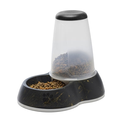 Savic food dispenser loop marble black gold