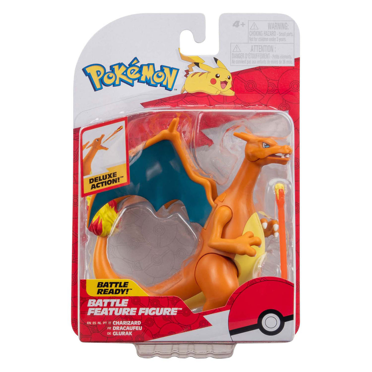 Jazwares pokémon battle feature figure - fire mission