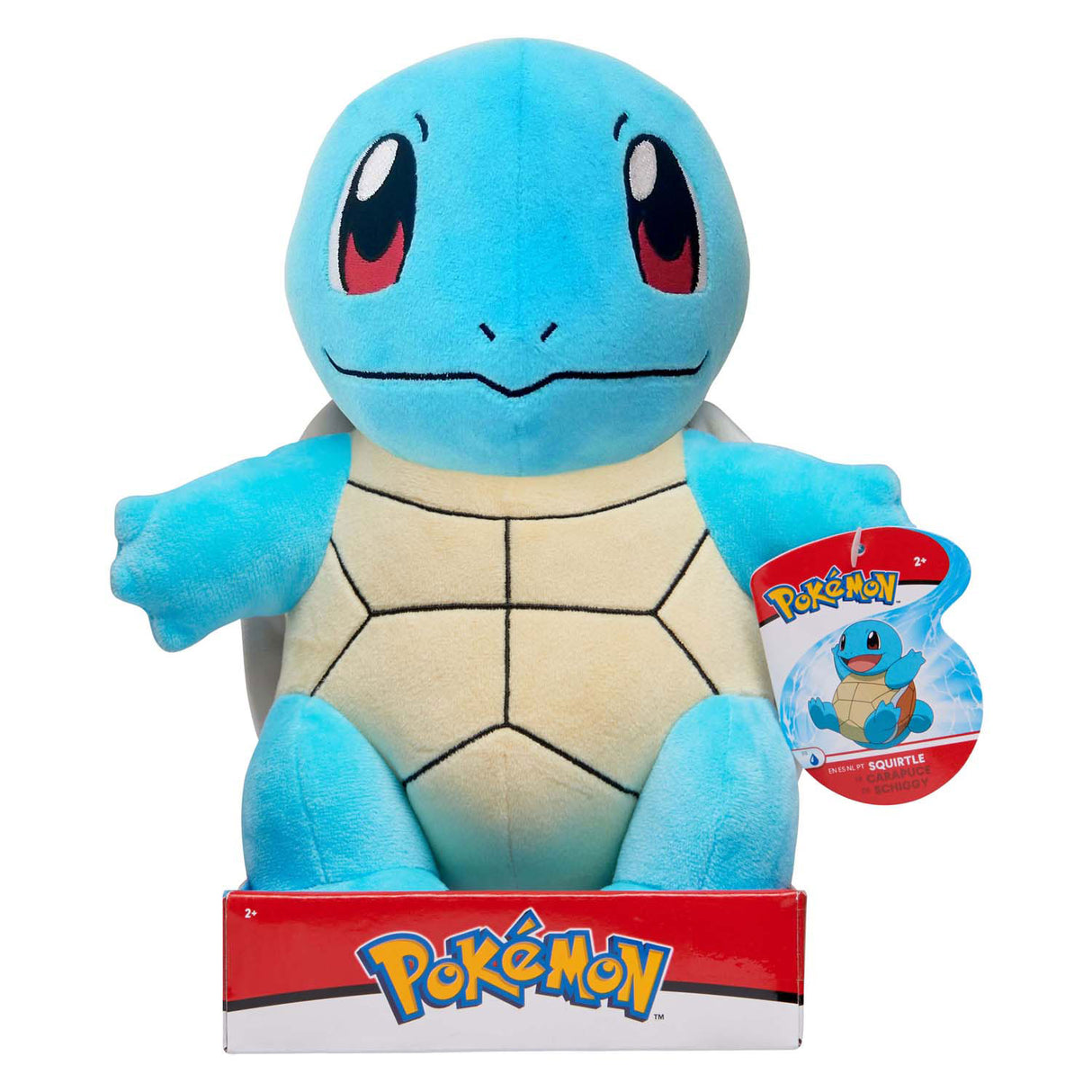 Jazwares pokémon knuffel pluche squirtle, 30cm