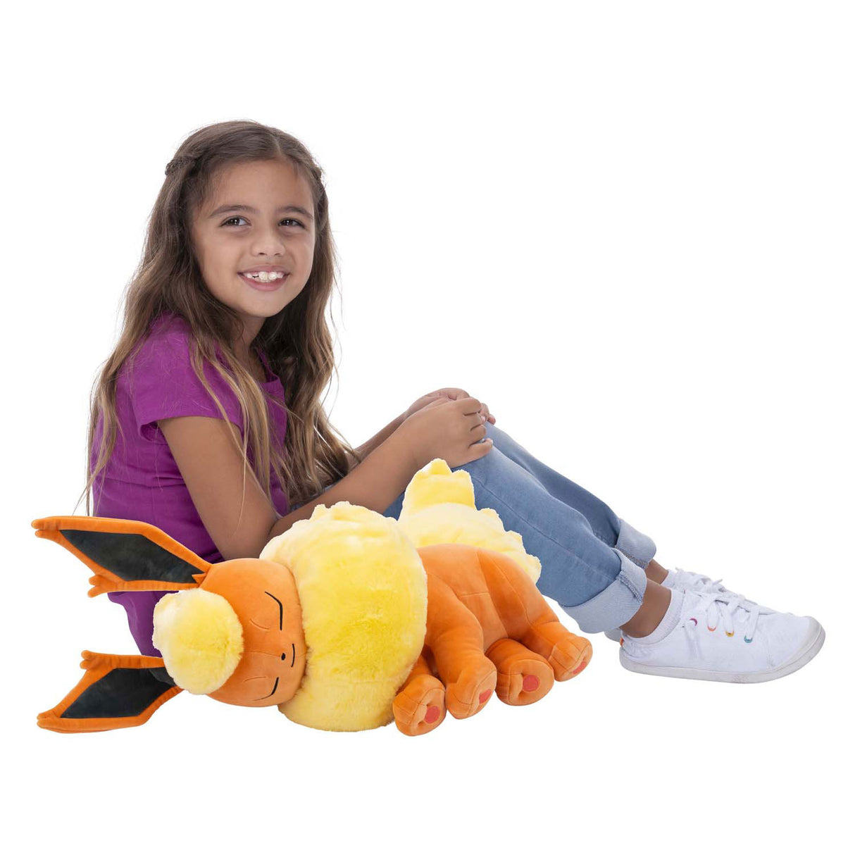 Jazwares Pokémon Sleeping Plush Flareon, 45cm