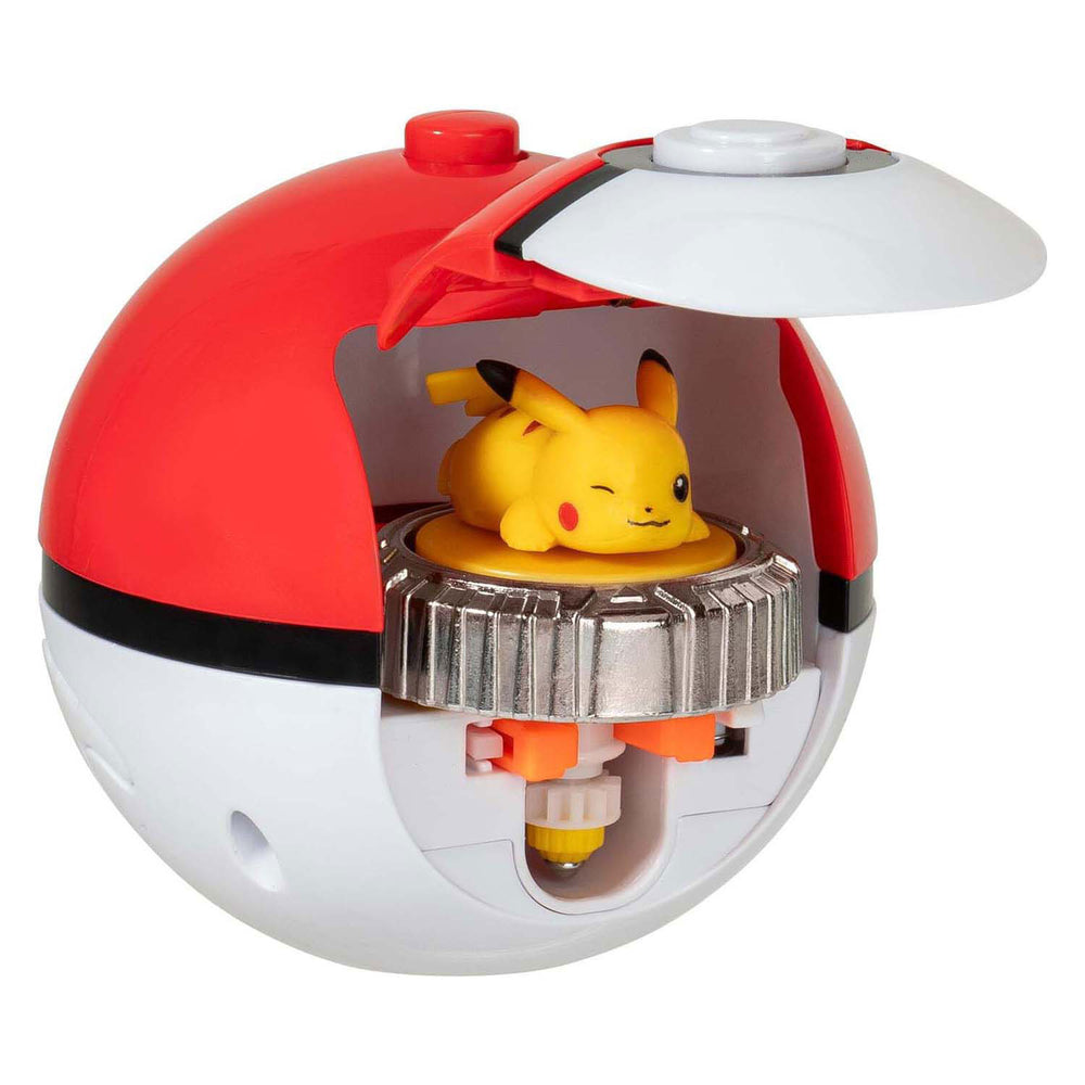 Jazwares pokémon battle spinners with stadium pikachu and mew playset