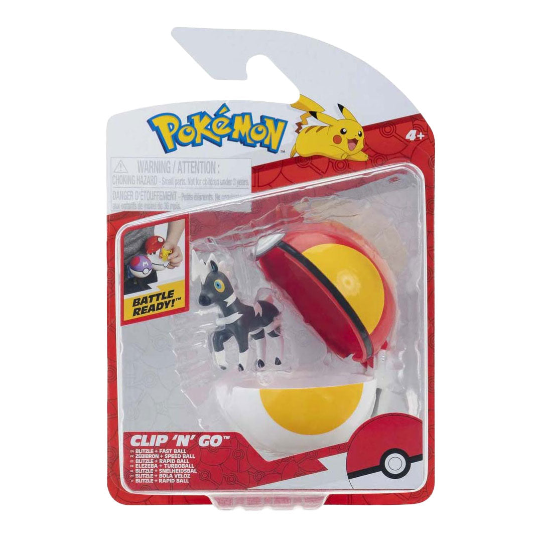 Jazwares Pokémon - Clip n Go Blitzle Fast Ball -pelisetti