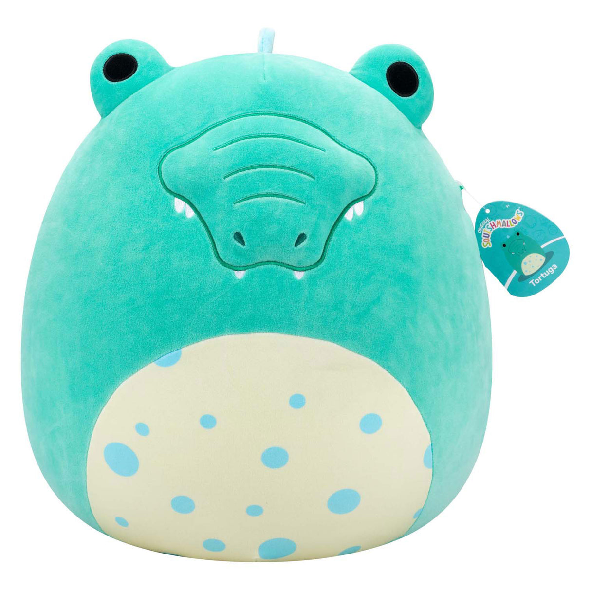 Squishmallows plush toy - tortuga blue-green alligator, 40cm