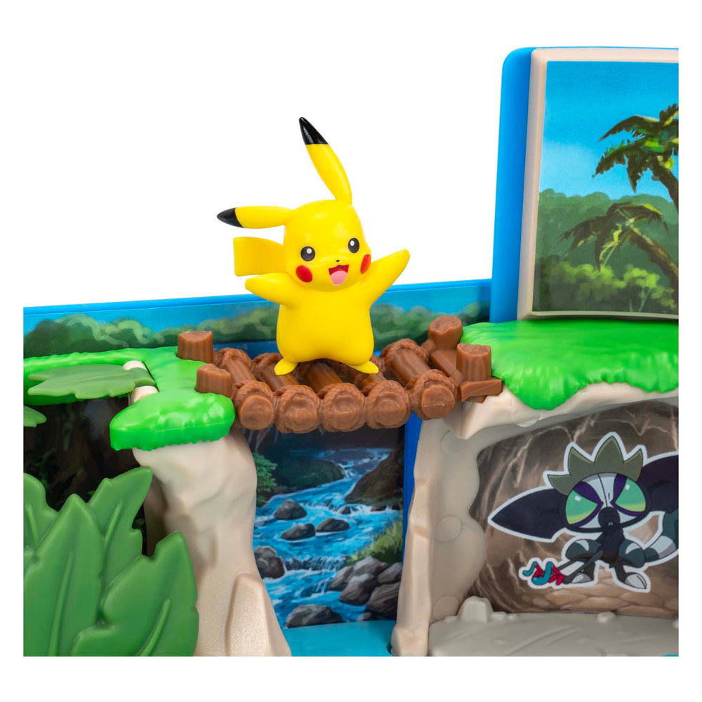 Jazwares pokémon carry case battle ruins playset