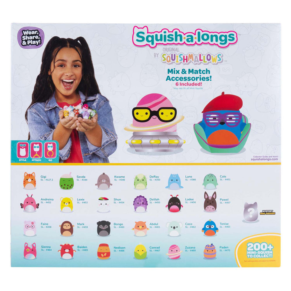 Jazwares squishmallows - squish-a-longs toy figures style 1 - 25 pcs.