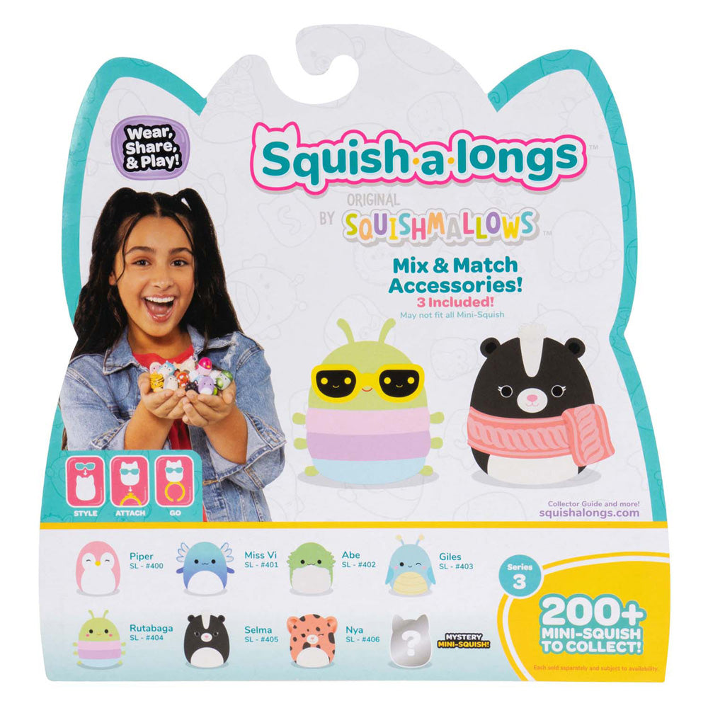 Jazwares squishmallows - squish-a-longs toy figures style 1 - 8 pcs.