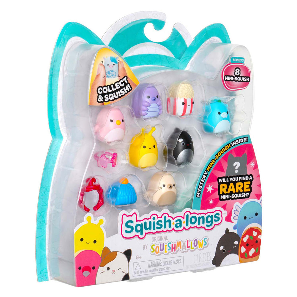 Jazwares squishmallows - squish-a-longs toy figures style 2 - 8 pcs.