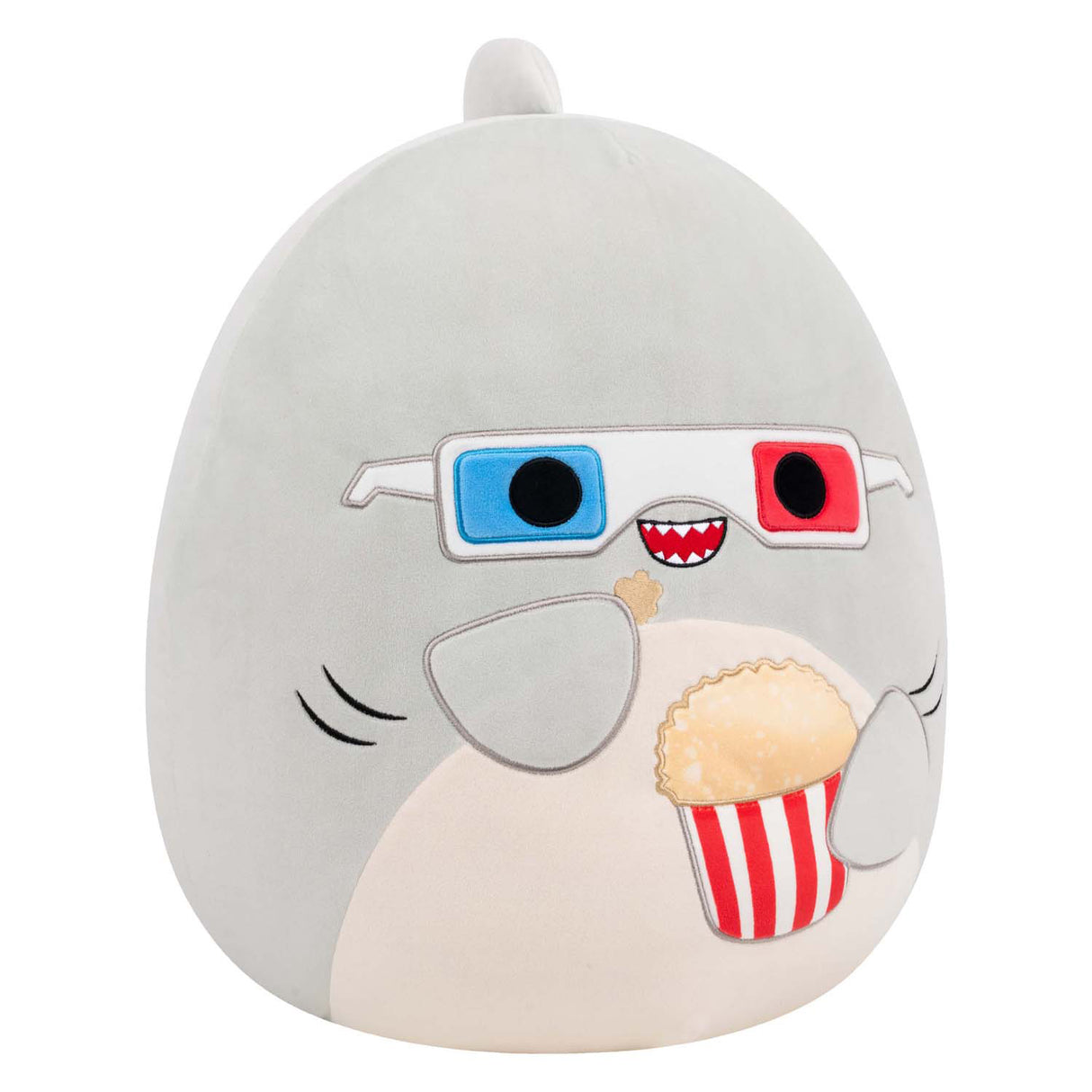 Jazwares squishmallows knuffel pluche - gordon the grey shark - 40cm