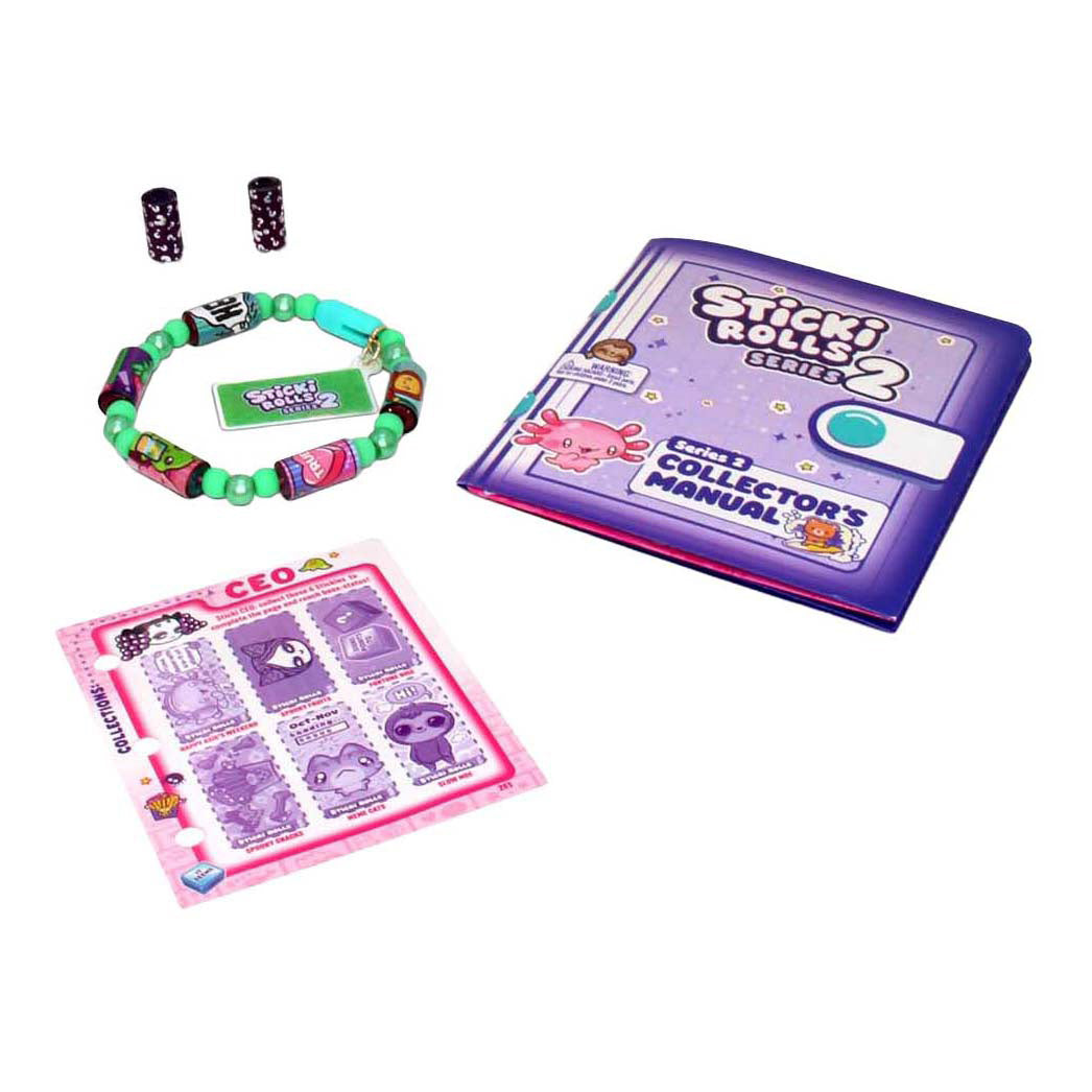 Jazwares sticki rolls bracelet with 70 stickers