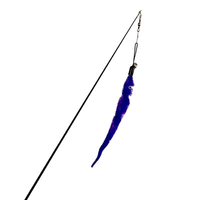 FOFOS EASYPETS Extendable cat rod worm purple