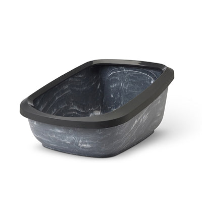 Savic litter box aseo jumbo marble gray black
