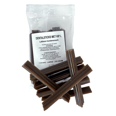 Soy palitos dentales con pollo.