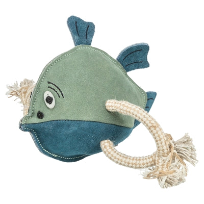 Trixie peixe couro com corda