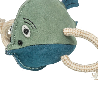Trixie peixe couro com corda