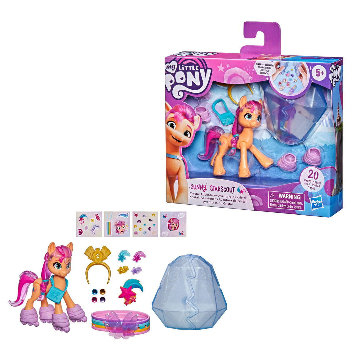 Hasbro my little pony movie crystal adventures sunny starscout