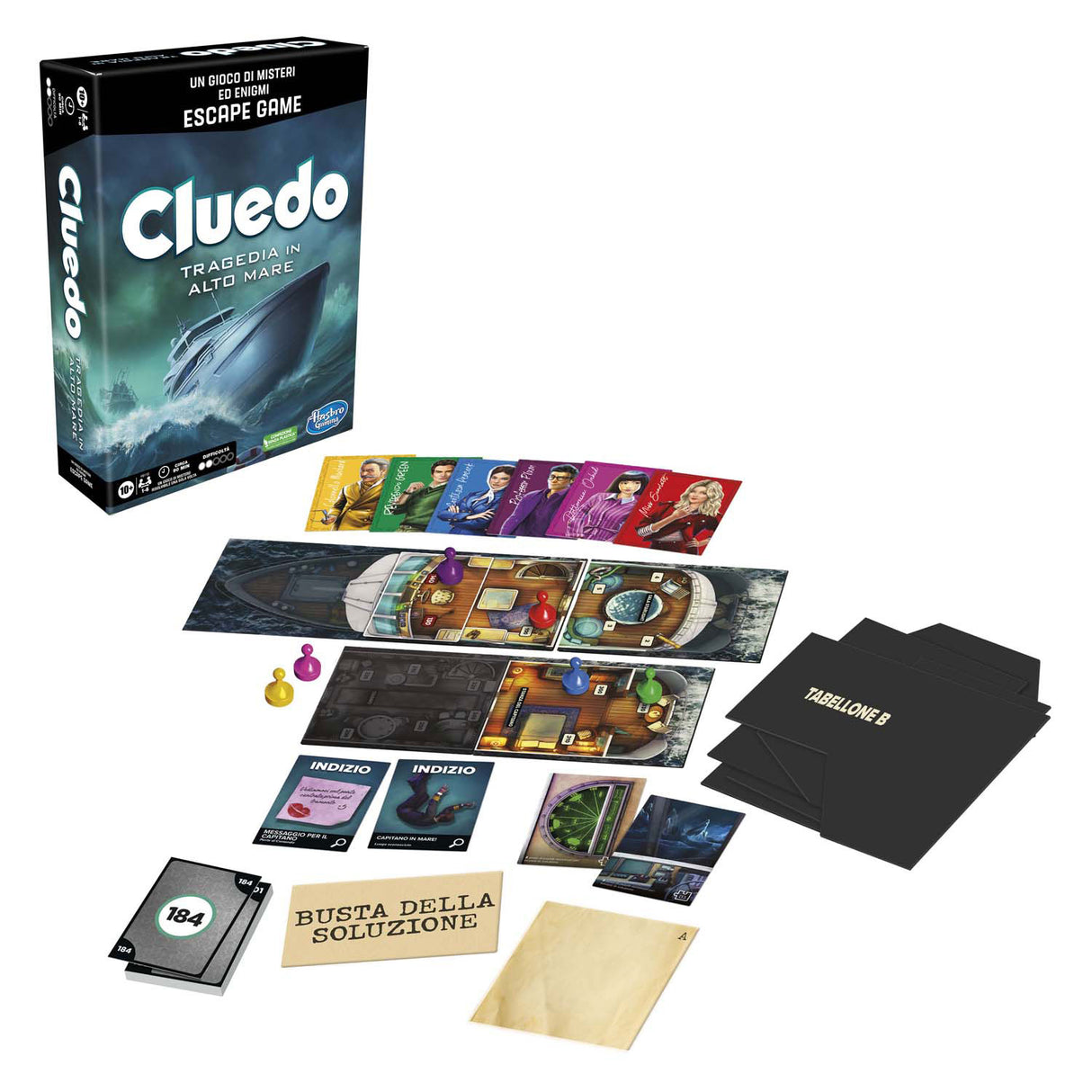 Настолна игра Hasbro cluedo escape sabotage at sea