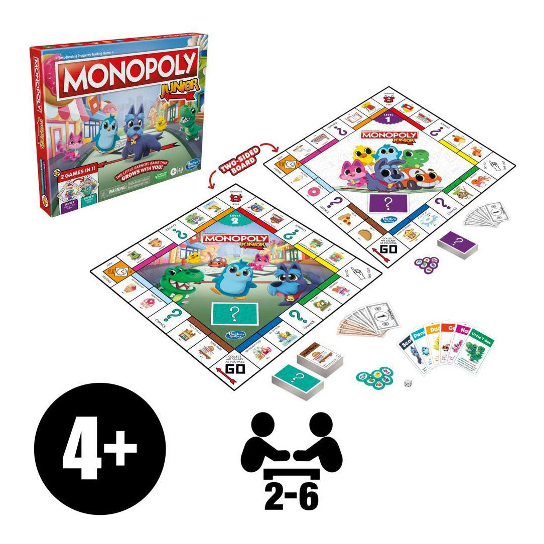 Hasbro Monopoly Junior 2in1 Economic Simulation Board Game