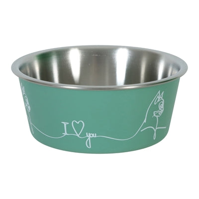 Zolux love cat food bowl green