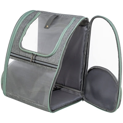 Trixie dog bag backpack chloe light gray
